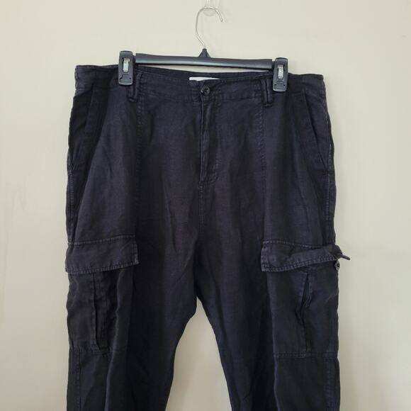 Joie Womens Telutci Linen Lace-Up Legs Cargo Pants - Picture 3 of 7